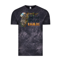 Cloud Black just a girl who loves koalas Vintage Tee - BarkalooDesign