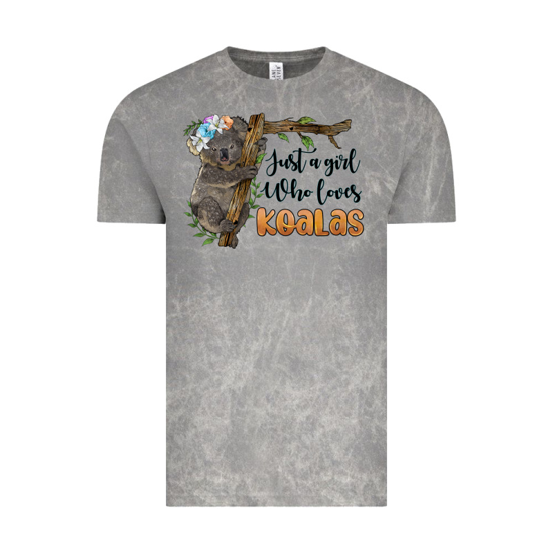 Just A Girl Who Loves Koalas Vintage Tee by BarkalooDesign | Teevron