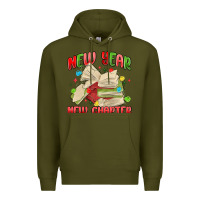 Army Green new year new chapter Premium Hoodie - MaliasSmallBusiness