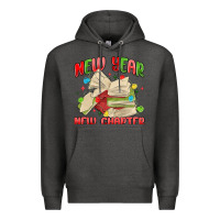 Charcoal Heather new year new chapter Premium Hoodie - MaliasSmallBusiness