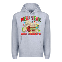 Heather Grey new year new chapter Premium Hoodie - MaliasSmallBusiness