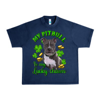 Navy st patricks day my pitbuli my lucky charm Urban Heavy Tee - RanaPortraitStore