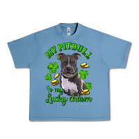 Pebble Blue st patricks day my pitbuli my lucky charm Urban Heavy Tee - RanaPortraitStore