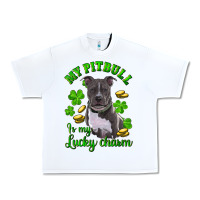 White st patricks day my pitbuli my lucky charm Urban Heavy Tee - RanaPortraitStore
