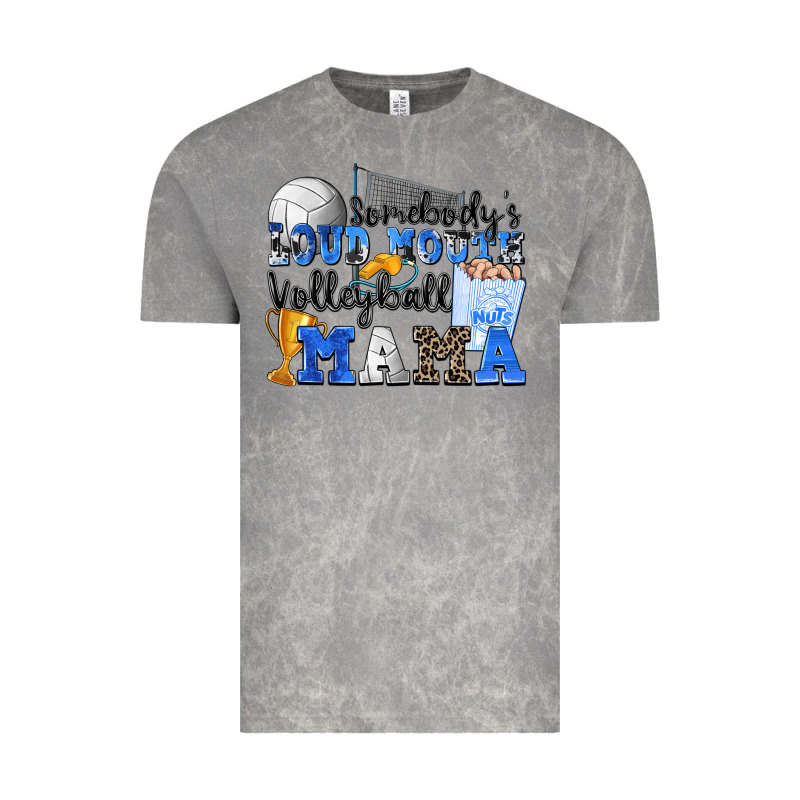 Somebody's Loud Mouth Volleyball Mama Vintage Tee by Zillion Design Studio | Teevron
