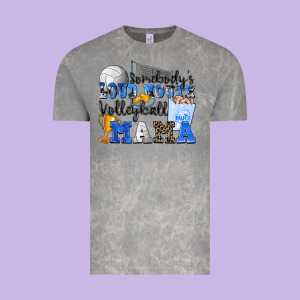 Somebody's Loud Mouth Volleyball Mama Vintage Tee Designed By Zillion Design Studio