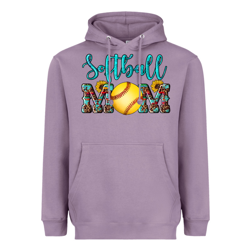 Western Leopard  Sunflowers Glitter Mom Softball Heavyweight Hoodie by Artiststas | Teevron