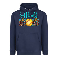 Navy western leopard  sunflowers glitter mom softball Heavyweight Hoodie - Artiststas