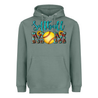 Sage western leopard  sunflowers glitter mom softball Heavyweight Hoodie - Artiststas