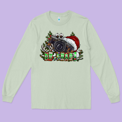 Oh,snap! Long Sleeve Tee Designed By Cowhidedigitalart
