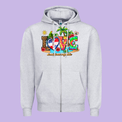 Love Dominican Republic Zipper Hoodie Designed By Adodesignshop