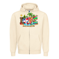 Sandshell love dominican republic Zipper Hoodie - AdoDesignShop