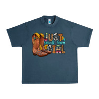 Midnight Navy just a small town girl Urban Heavy Tee - Zillion Design Studio