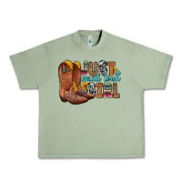 Oil Green just a small town girl Urban Heavy Tee - Zillion Design Studio