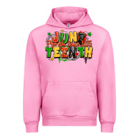 Fuchsia Pink juneteenth free ish since 1865 Urban Hoodie - LillyAllenDesigns