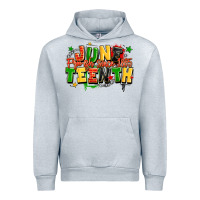 Heather Grey juneteenth free ish since 1865 Urban Hoodie - LillyAllenDesigns