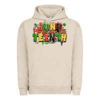 Pigment French Oak juneteenth free ish since 1865 Urban Hoodie - LillyAllenDesigns