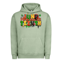 Pigment Oil Green juneteenth free ish since 1865 Urban Hoodie - LillyAllenDesigns