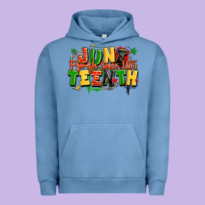 Juneteenth Free Ish Since 1865 Urban Hoodie Designed By Lillyallendesigns
