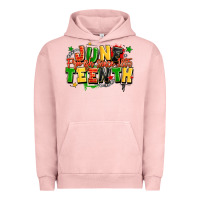 Pigment Salmon juneteenth free ish since 1865 Urban Hoodie - LillyAllenDesigns