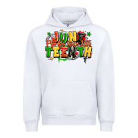 White juneteenth free ish since 1865 Urban Hoodie - LillyAllenDesigns