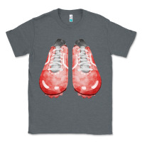 Charcoal Heather red cleats fa element 3 Classic Tee - FaDigitalArtStudio