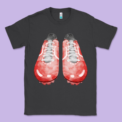 Red Cleats Fa Element 3 Classic Tee Designed By Fadigitalartstudio