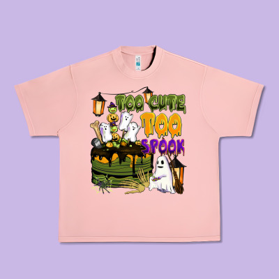 Too Cute Too Spook Urban Heavy Tee Designed By Barkaloodesign