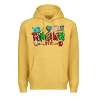 Antique Gold teacher life Premium Hoodie - MaliasSmallBusiness