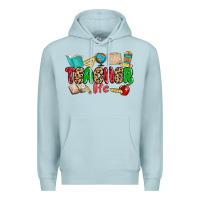 Blue Mist teacher life Premium Hoodie - MaliasSmallBusiness