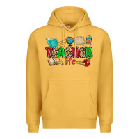 Mustard teacher life Premium Hoodie - MaliasSmallBusiness