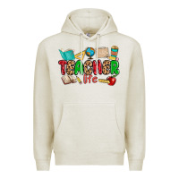Oatmeal Heather teacher life Premium Hoodie - MaliasSmallBusiness