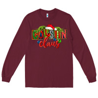 Burgundy Cousin claus christmas Long Sleeve Tee - FaDigitalArtStudio