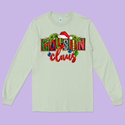 Cousin Claus Christmas Long Sleeve Tee Designed By Fadigitalartstudio