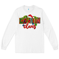 White Cousin claus christmas Long Sleeve Tee - FaDigitalArtStudio