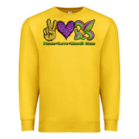 Lemon peace love mardi gras Premium Sweatshirt - Jasminsmagicworld
