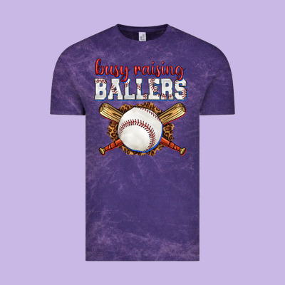 Vintage Tee busy raising ballers baseball
