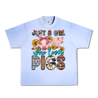 Grape Ice just a girl who loves pigs Urban Heavy Tee - Zillion Design Studio