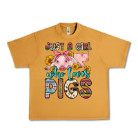 Peanut Butter just a girl who loves pigs Urban Heavy Tee - Zillion Design Studio