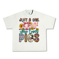 Pistachio just a girl who loves pigs Urban Heavy Tee - Zillion Design Studio