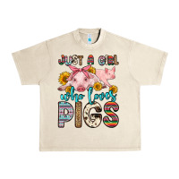 Sandshell just a girl who loves pigs Urban Heavy Tee - Zillion Design Studio