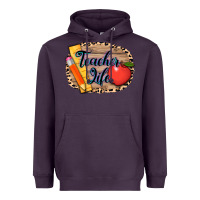Plum teacher life background 3200x2400 Heavyweight Hoodie - AdoDesignShop