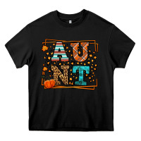 Black Autumn Leopard Aunt Heavy Core Tee - LillyAllenDesigns
