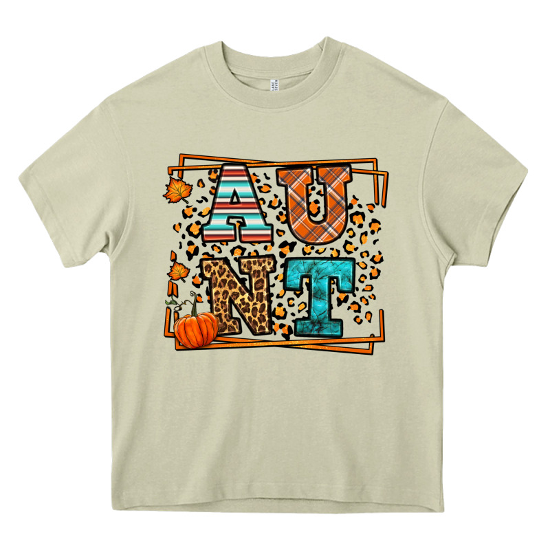 Autumn Leopard Aunt Heavy Core Tee by LillyAllenDesigns | Teevron