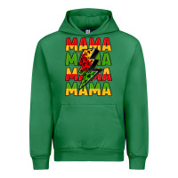 Emerald mama lightning bolt juneteenth Urban Hoodie - LillyAllenDesigns