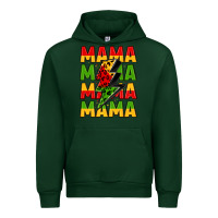 Forest Green mama lightning bolt juneteenth Urban Hoodie - LillyAllenDesigns