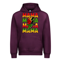 Mauve Wine mama lightning bolt juneteenth Urban Hoodie - LillyAllenDesigns
