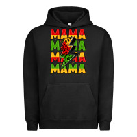 Pigment Black mama lightning bolt juneteenth Urban Hoodie - LillyAllenDesigns