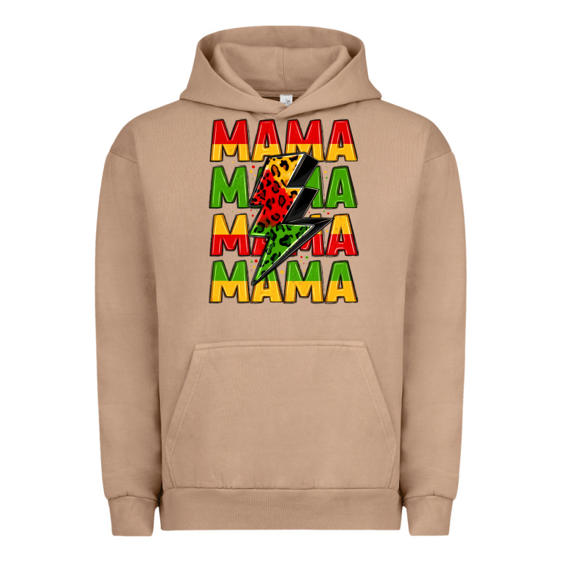 Mama Lightning Bolt Juneteenth Urban Hoodie by LillyAllenDesigns | Teevron