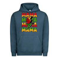 Pigment Midnight Navy mama lightning bolt juneteenth Urban Hoodie - LillyAllenDesigns